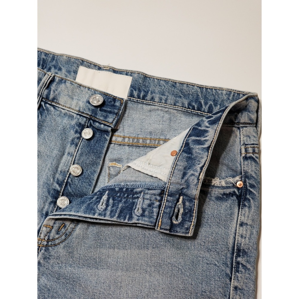 MOTHER Denim Trickster Short Fray Win Some Lose Some Light Wash Size 27 $248 - Picture 13 of 16